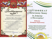Благодарность за вклад в развитие города - Официальный сайт непубличного акционерного общества "Орденов Трудового Красного Знамени Первоуральский динасовый завод имени Ефима Моисеевича Гришпуна" (АО "ДИНУР")